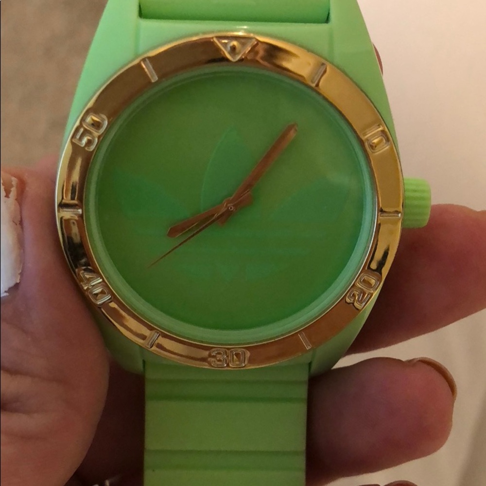 adidas Vibrant Green and Gold Women's Watch - Picture 4 of 4